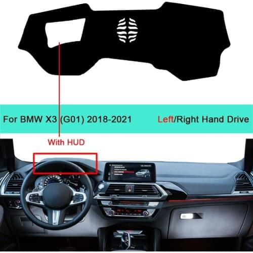 Car Auto Inner Dashboard Cover Dash Mat Carpet Cushion For BMW X3 (G01) 2018 - 2020 2021 Sun Shade DashMat LHD Protector Anti-UV