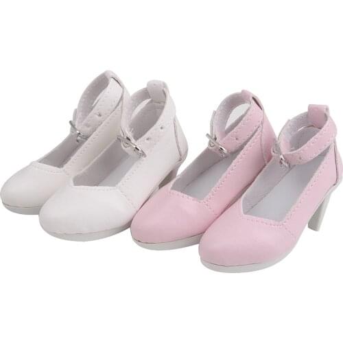 BJD 60 cm Dolls shoes 1/3 Girl 75 cm doll 7.5 cm Vintage Mary jean heels dress shoes toys accessories B7-40