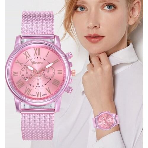 Limited edition Gold Silver Mesh Stainless Steel Womens Watches Women Luxury Casual Clock Ladies Wrist Watch Relogio Feminino