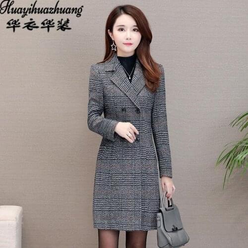 Женские пальто в клетку Huayihuazhuang China At AliExpress