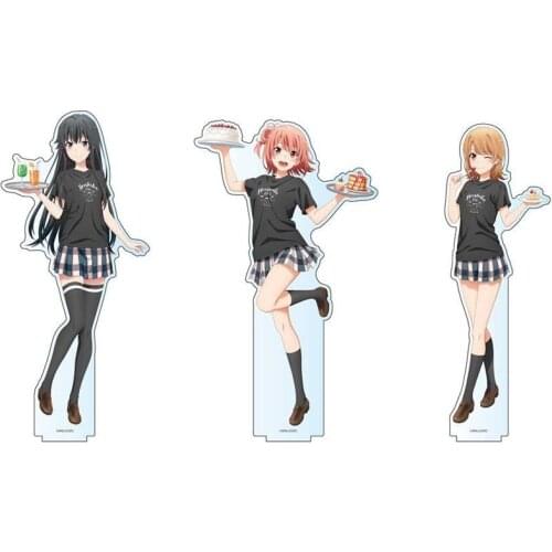 Coffee House My Youth Romantic Comedy Is Wrong As I Expected Anime Acrylic Stand Model Hikigaya Hachiman Yukinoshita Yukino