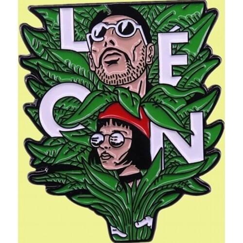 Leon the Professional Mathilda Lando Jean Reno Classic movie enamel pin brooch Creative Design Men Women Jewelry badge