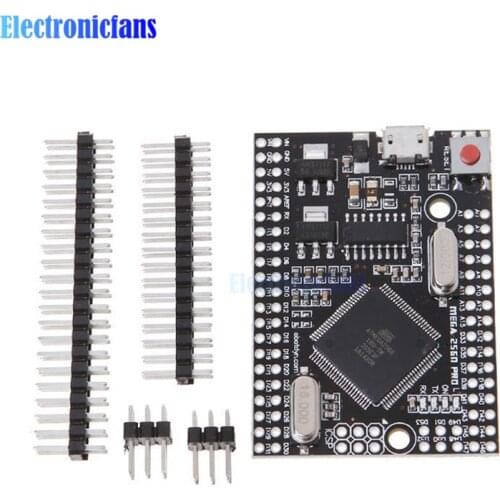 Mega2560 Pro ATmega2560-16AU USB CH340C Embed CH340G ATMEGA2560-16AU Chip with Male Pinheaders for Arduino Mega2560 Board Module