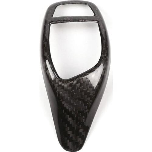 Real Carbon Fiber For BMW F20 F30 F31 F34 X5 F15 X6 F16 X3 F25 X4 F26 F10 F10 Change Gear Car Panel Frame Knob Head Cover Trim