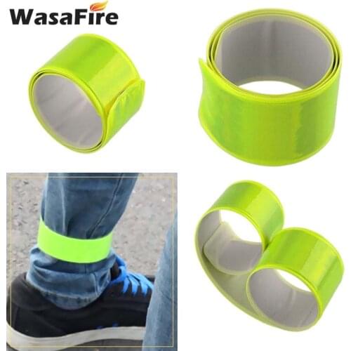 New Hot Running Fishing Cycling Reflective Strips Warning Bike Safety Warning Light Bicycle Bind Pants Leg Strap Reflective Tape