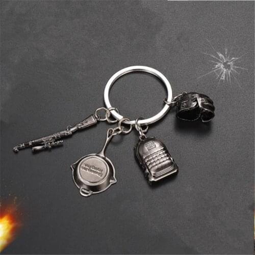 New Fashion High Quality 1 Piece Jedi Survival Popular Four-piece Classic Mini Equipment Set Car Backpack Keychain Accessories