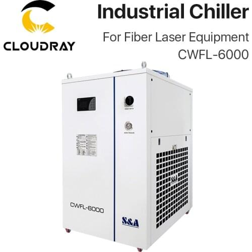 Cloudray Original S&A Industrial Chiller CWFL-6000 380V 50/60Hz 50L/min Rated Flow for Industrial Machine Water Cooling System