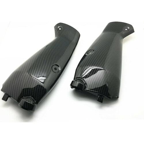 Front Intake Tubes Panel Fairing Carbon Fiber Cover For Yamaha YZF R1 2009-2014