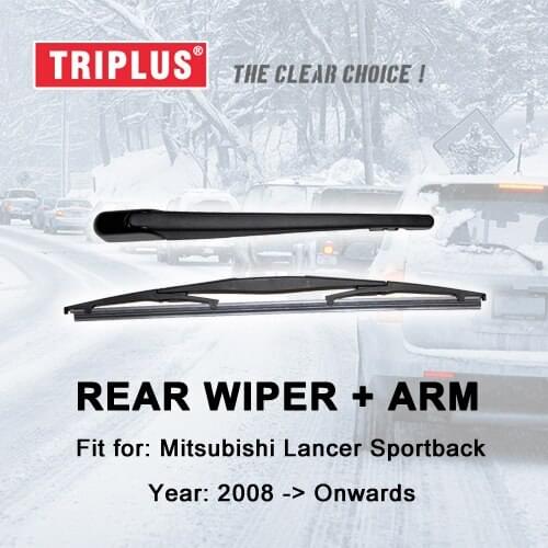 Rear Wiper Arm with Blade for Mitsubishi Lancer (2008-Onwards) 1pc 14" 350mm,Rear Wiper Arm & Rear Wiper Blades