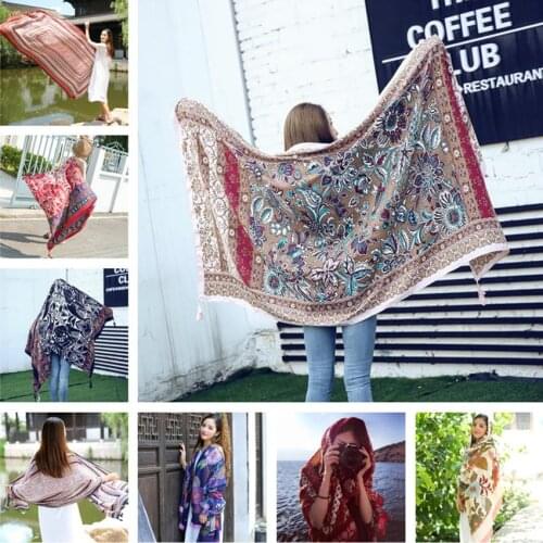 110*180cm,100*200cm Twill cotton Pareo Beach Cover-Ups Women Large Wrap Scarf Swimsuit Bikini Cover Up Autumn Beach Sarong Mats