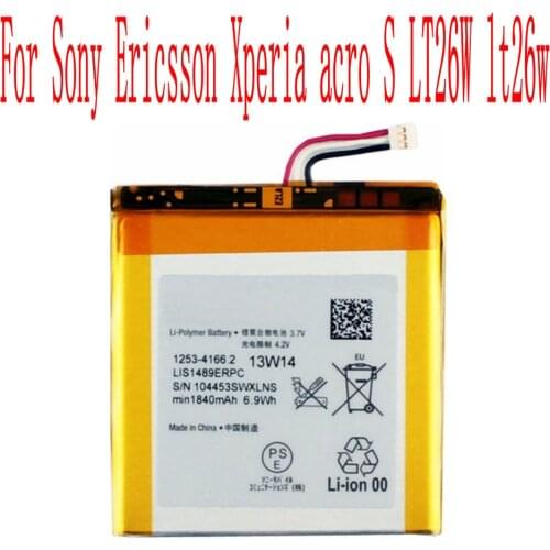 High Quality 1840mAh LIS1489ERPC Battery For Sony Ericsson Xperia acro S LT26W lt26w Cell Phone