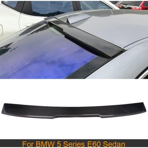 For E60 Carbon Fiber Rear Roof Wing Spoiler Rear Window Sun Shield Spoiler for BMW E60 Sedan 4 Door 525i 530i 04-10
