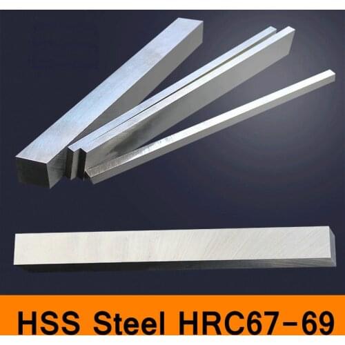 HSS Steel HRC67 to HRC69 Extremly High-strength Steel Plate Turning Tool High Speed Steel HSS Plate Sheet DIY material