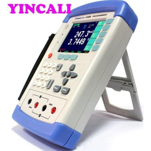 High Accuracy Minitype Handheld Micro Ohm Meter AT528 Digital AC Resistance Meter Battery Tester Voltage Range 1mV~50V