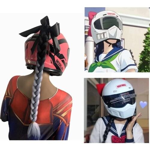 Halloween Costume Women Adult Cosplay Anime TMS Entertainment Helmet Motorcycle Accessories Wig Fashion 23.6inch Braids Hair