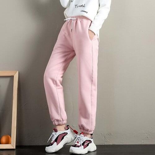 Winter Women Gym Sport Sweatpants Workout Fleece Thick Warm Winter Trousers Women Solid Female Sport Running Pants Pantalones