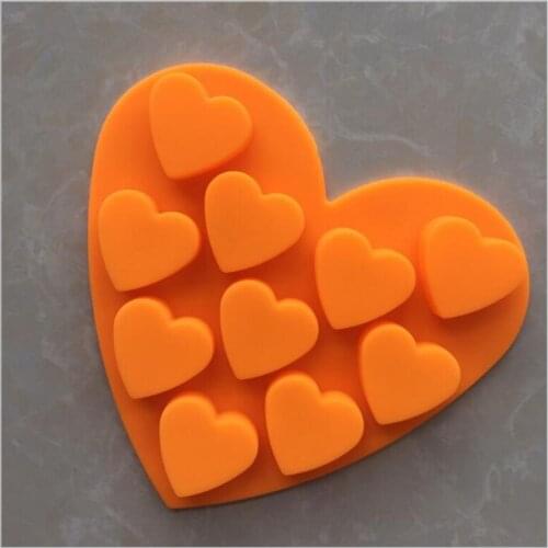 NHM 1 pcs Chocolate mold 55 small love environmental protection food silicone chocolate mold silica gel model