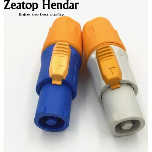 20Pcs High Quality Waterproof 20A PowerCON Male Power Panel Mount Adapter True Locking Cable Connector IP65