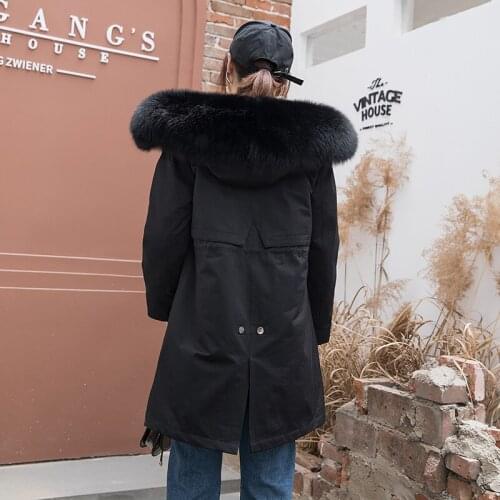 2020 rex Rabbit Clothes real fur Parka Warm Winter coat women Manteau Femme 2207 YY2088