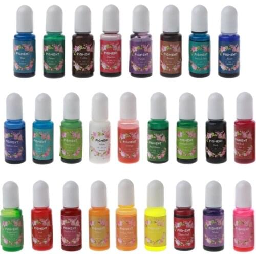 26 Colors Epoxy Resin Pigment Liquid Resin Colorant Pigment Resin Colorant Dye Crystal Mold Soap Making Drop Ship