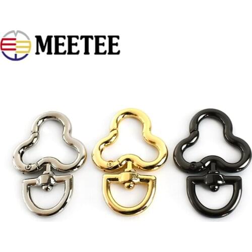 5/10pcs 14mm Metal Strap Buckles for Bag Handbag Strap Clip Hooks Keyring Dog Collar Swivel Trigger Clasp DIY Leather Crafts