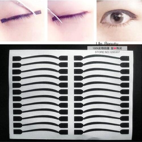 5packs S Smokey Eye Eyelid Tape, Black Stripe Makeup Eyeliner ,Black Eye line Stickers ,Make Up Tools SP-1012