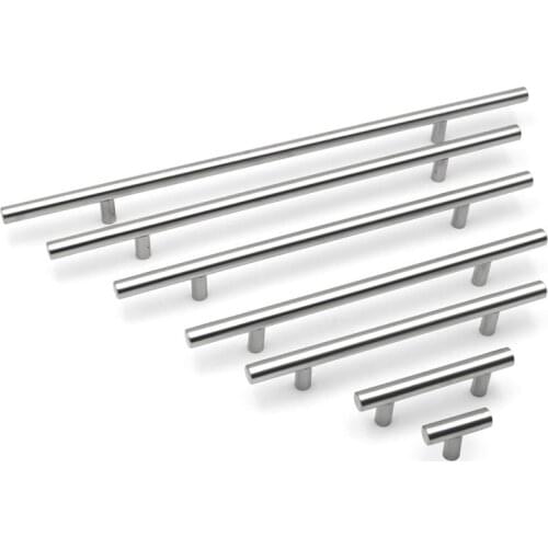 50mm-450mm Stainless Steel Kitchen Door Cabinet T Bar Handle Pull Knob Cabinet Knobs Furniture Handle Cupboard Drawer Handle