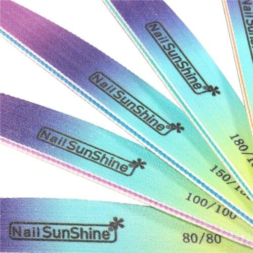 80/100/150/180/240 Thick Sandpaper Nail File Nail Trimmer Professional Nail Buffer Grinding Polishing Tool Gradient For Manicure