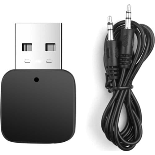 Bluetooth-Compatible 5.0 2 in 1 USB Wireless Receiver Transmitters Audio Music Stereo Adapter Dongle for TV PC Speaker Headphone