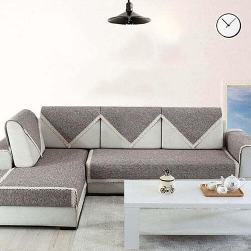 10 Colors Cotton Linen Fabric Sofa Cover Modern Soft Non-slip Solid Color Couch Cover Slipcover Seat Sofa Towel for Living Room