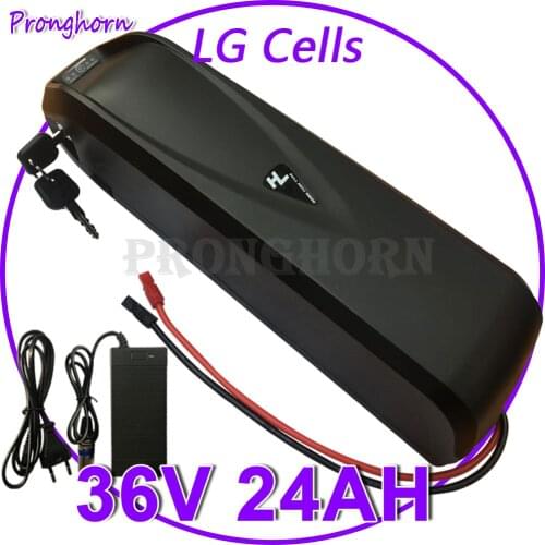 Long Range 36V 24Ah 22Ah 20Ah 17Ah 16Ah 14Ah 13Ah 10Ah E Scooter Battery Pack With LG Cell for 500W 350W 250W Bafang TSDZ2 Motor