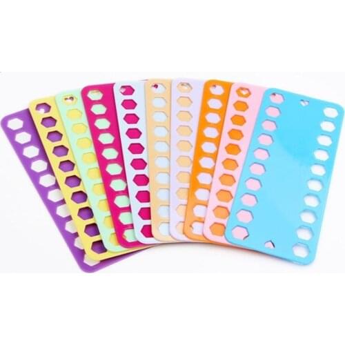 20 Positions Thread Holder Board Colorful Plastic Embroidery Sewing Row Line Yarn Organizer for Household Sewing Tools