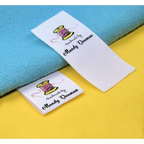 Custom Sewing label,Custom Clothing Labels - Brand Tags, Logo or Text, Handmade, Custom Design (FR132)