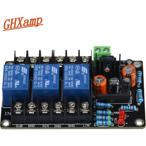 Ghxamp UPC1237 2.1 Subwoofer Speaker Protection Board 2.1 Channel High-Power Power-on Delay 3 Seconds DC Protection AC12-15V