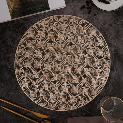 Table Mat No Deformation Heat Insulation PVC Anti-Skid Coaster Cushion for Dinning Table Decoration