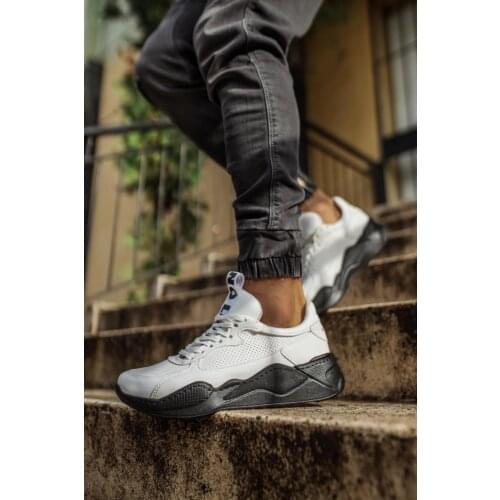 Knack Sneakers Shoes 606 White (Black Base)