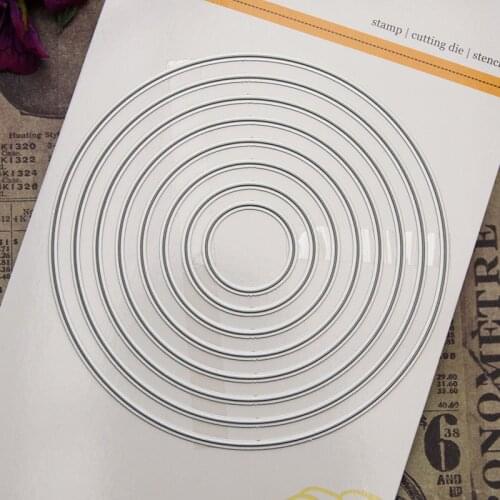 Round Metal Cutting Dies for DIY Scrapbooking Album Paper Cards Decorative Crafts Embossing Die Cuts