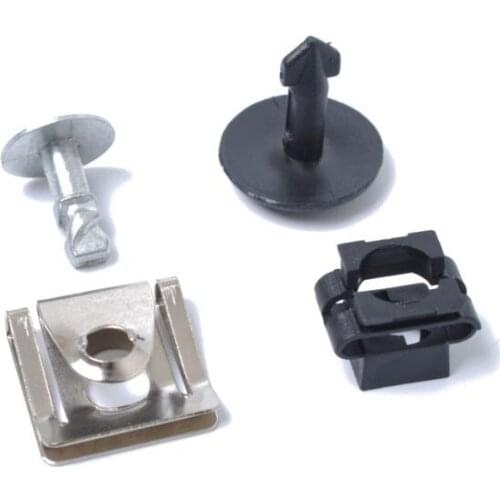 Easy Install Safety 10Pcs Engine Cover Undertray Fitting Clip Screw Set