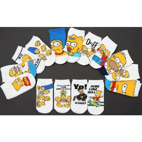 Novelty funny cartoon funny pattern happy female socks 2021 new socks happy Harajuku hip hop combed cotton women socks