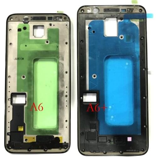 Original New Front panel Bezel Frame Faceplate Housing Replacement for Samsung Galaxy A6 2018 A6+ plus A600F A605F A600DS A605DS