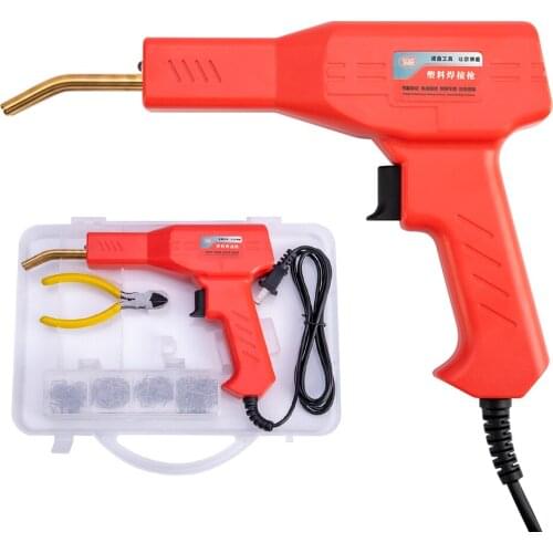Plastic Welder Garage Tools with 200 Hot Staplers Machine Staple PVC Plastic Repairing Machine Car Bumper Repair Hot Staple