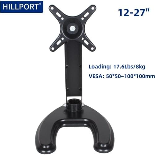 HILLPORT Suporte Monitor Mount Stand Arm Desk Base Tilt Lift Height Adjustable for 12 - 27 inch Soporte Pantalla Ordenador DZV5