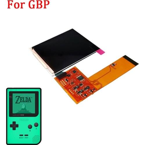 Full screen IPS LCD Kits for GBP High Light LCD screen IPS backlight screen for GAMEBOY POCKET with 36-colors background light