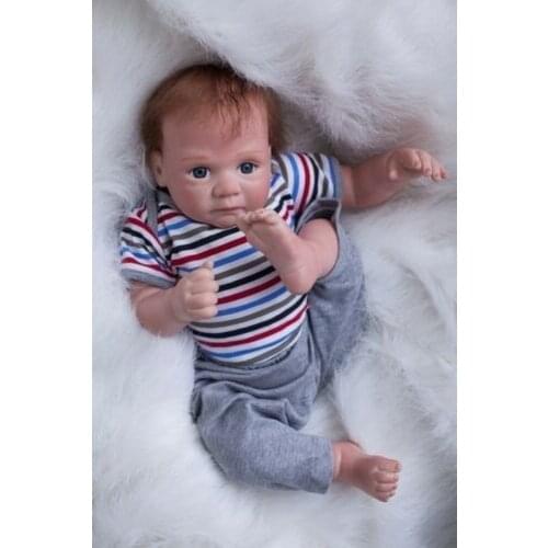 22" Handmade Realistic Reborn Baby Doll Lifelike Vinyl Newborn Kids Toy Gifts CN(Origin) Fashion Doll In-Stock Items