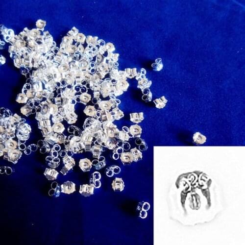 Ear Plug Cap New Fashion Accessories 925 Sterling Silver Zircon Color Crystal Stud Earrings For Women Party Jewelry 500pcs