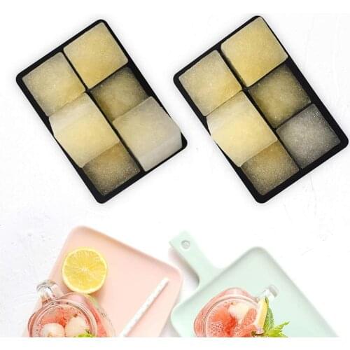 Silicone ice cube maker mold Square DIY Fruit ice Maker Kitchen Bar Drinking Accesoriess ice cream mold