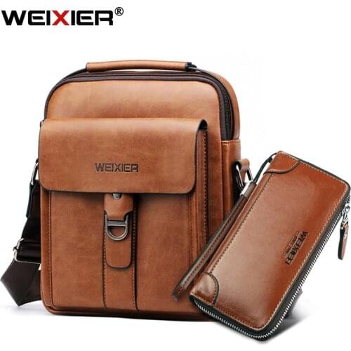 Casual Men Shoulder Bags Handbag Messenger Bag Man Crossbody Bags for Men PU Leather Business Bag Vintage Handbags Solid Hasp