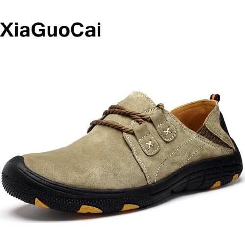 Autumn Winter Warm Men Casual Shoes Genuine Leather Retro Male Flats With Fur Big Size Non-slip Outdoor Confortable Walking Shoe