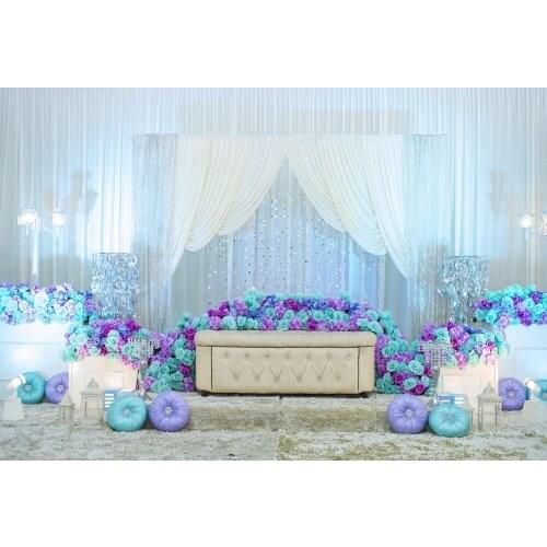 VinglBDS Wedding Shoot White Curtain Photography Background Newborn Photography Props Backdrops Floral Backdrop for Photocall