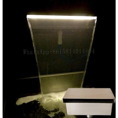 Waterfall fountain Stainless steel 304 outdoor wall water blade for swimming pool spillway for wall garden waterfall Nozzle